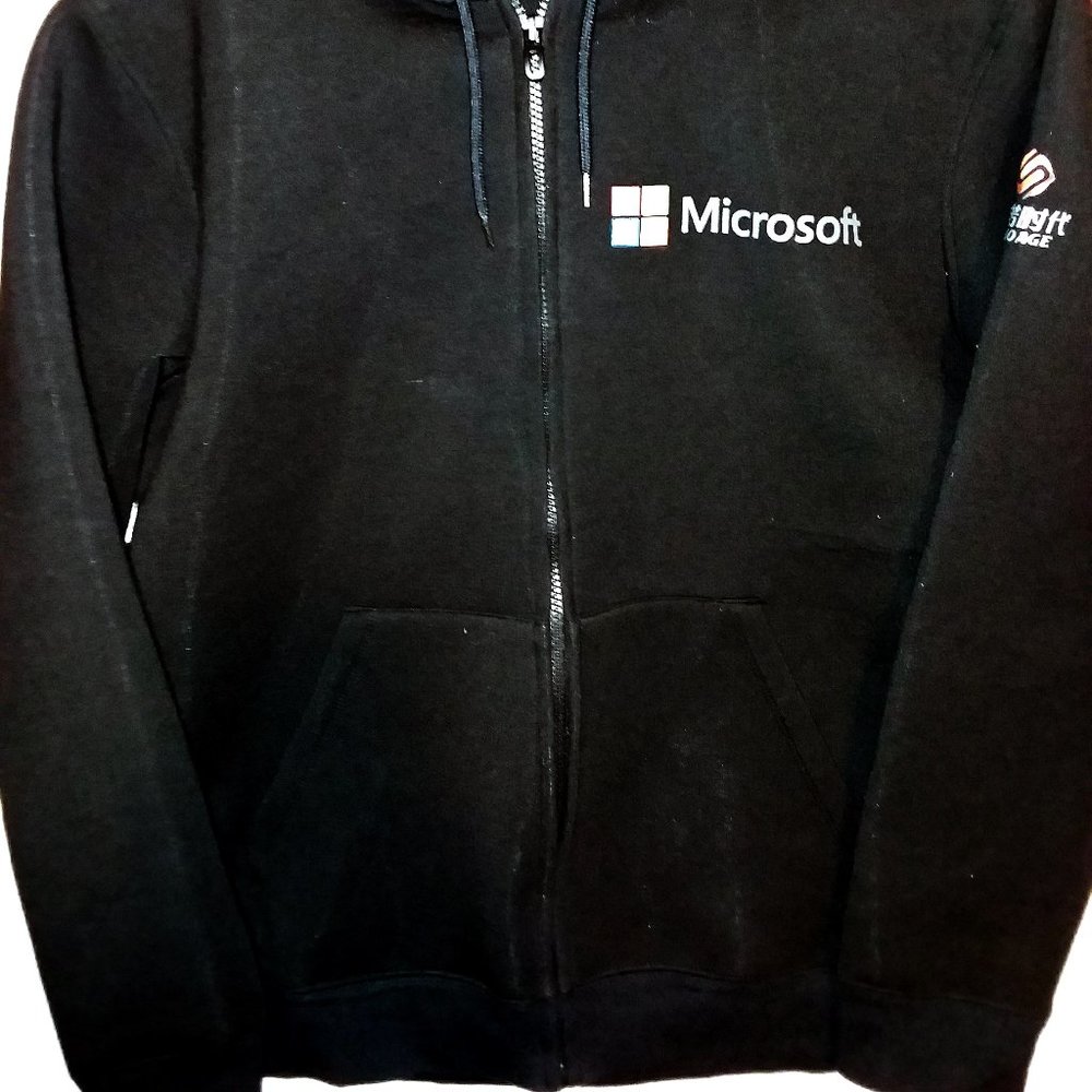 Microsoft Full Zip Black Size Large - image 2
